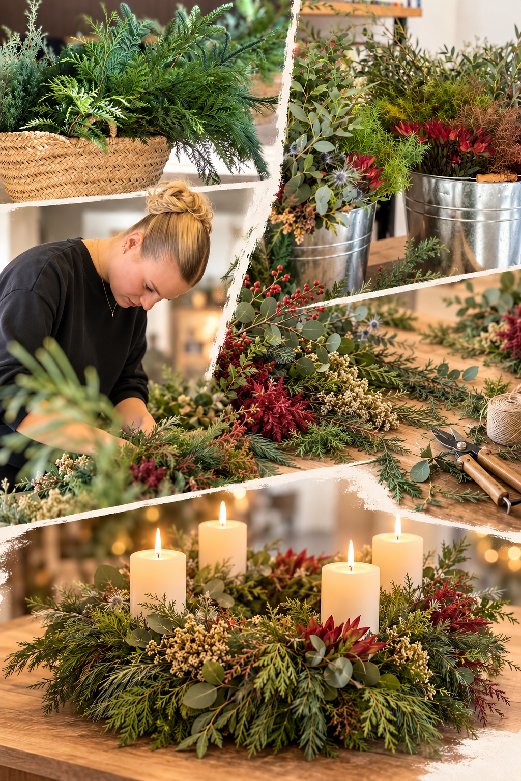 Adventskranzbinden